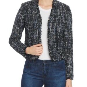 Bagatelle Black, Blue and White Tweed Blazer